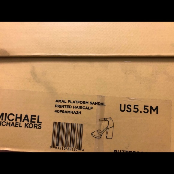 Michael Michael Kors Amal Platform Sandal calf hair leopard - Picture 7 of 7